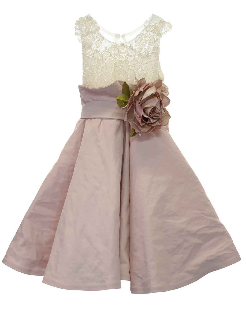 Baptism Evase Dress for girl- pink