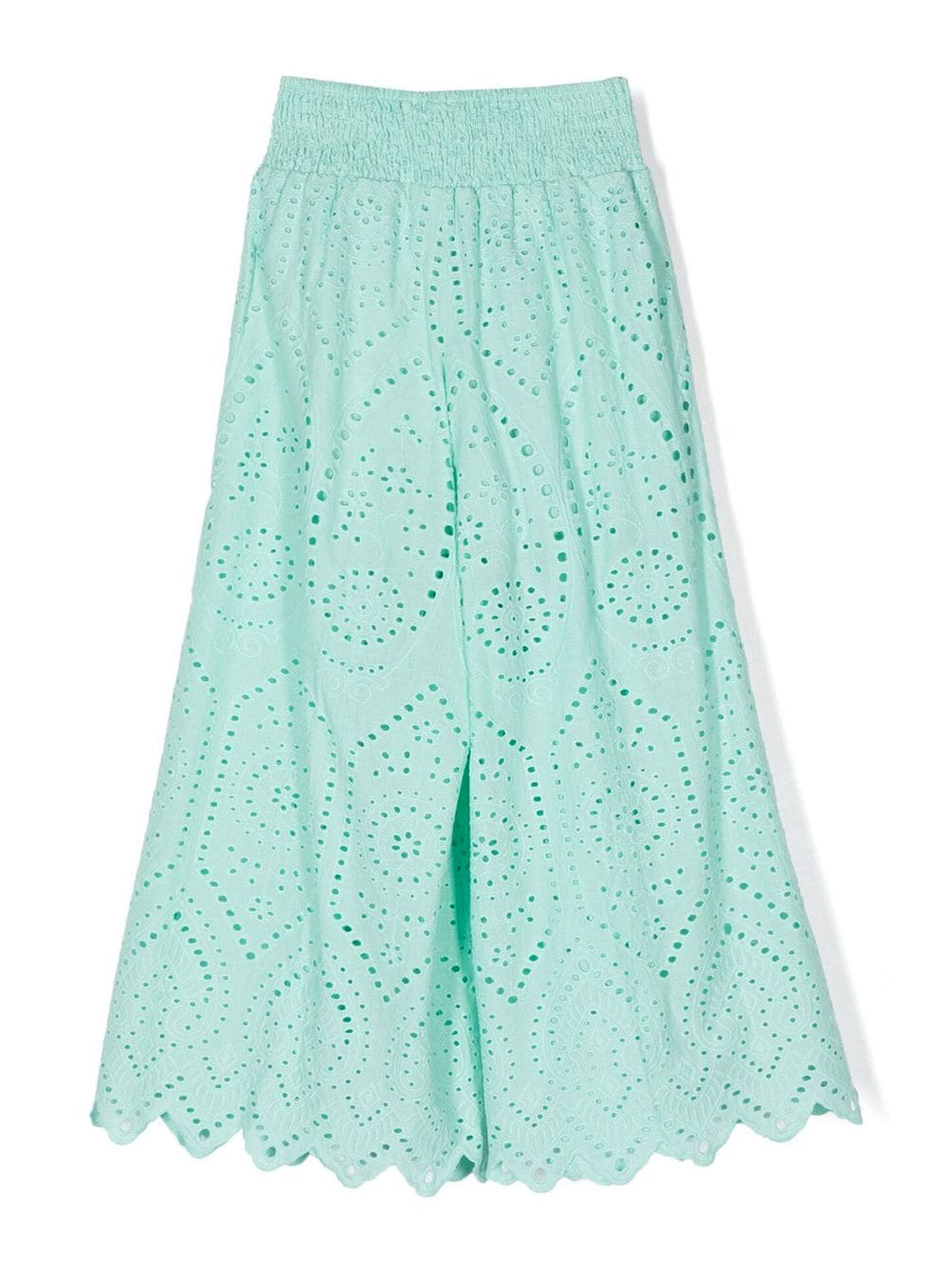 TWINSET Girl's Trousers with broderie anglaise green-231GJ2QAD