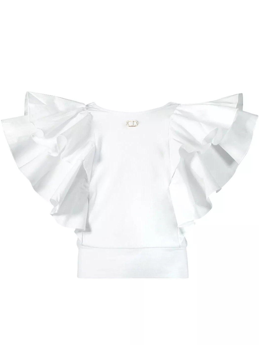 TWINSET Girl's Βlouse with ruffled sleeves-231GJ205L