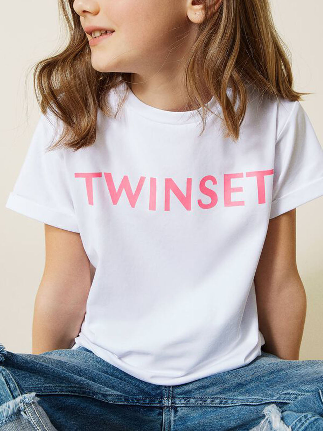 TWINSET Girl's T-Shirt print logo-221GJ2246