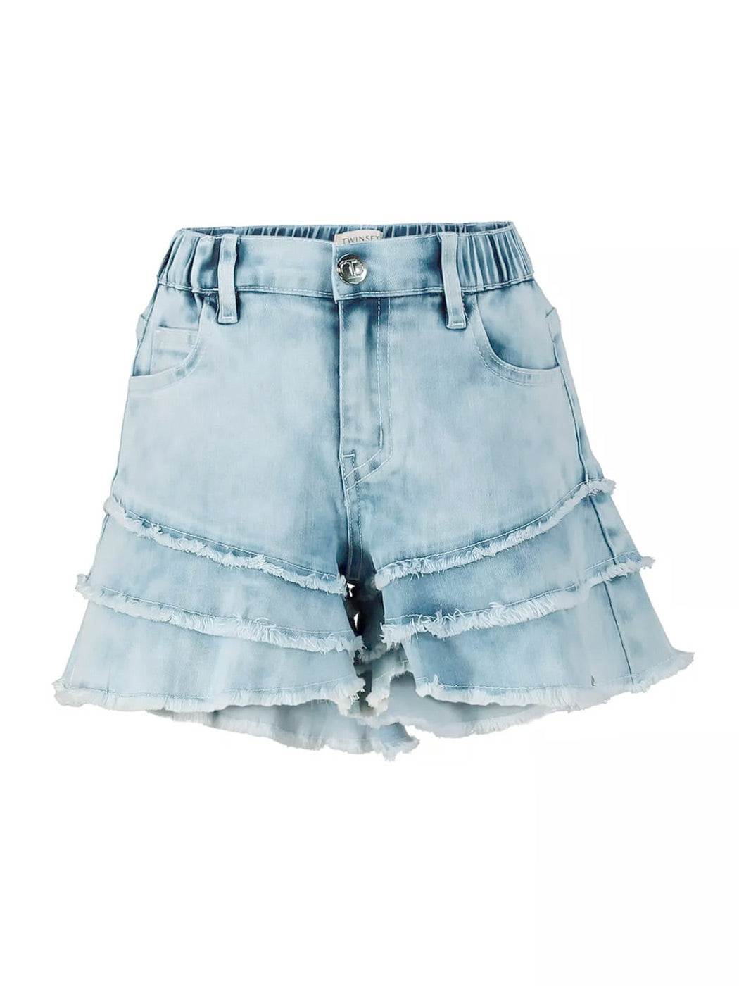 TWINSET Girl's Shorts Denim with fringes-231GJ205L