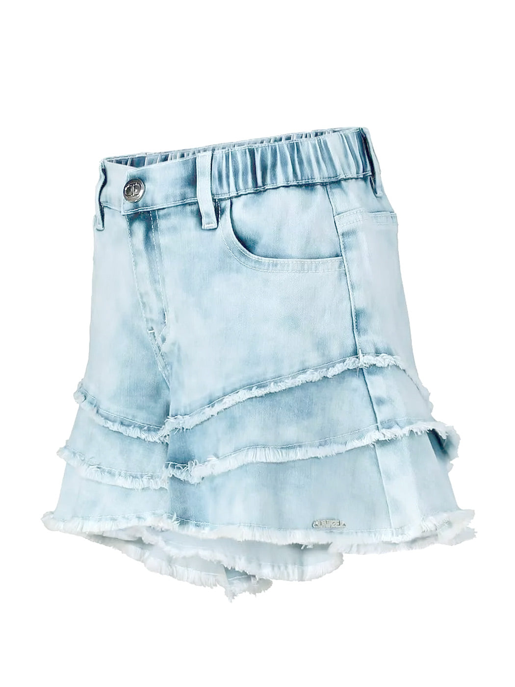 TWINSET Girl's Shorts Denim with fringes-231GJ205L