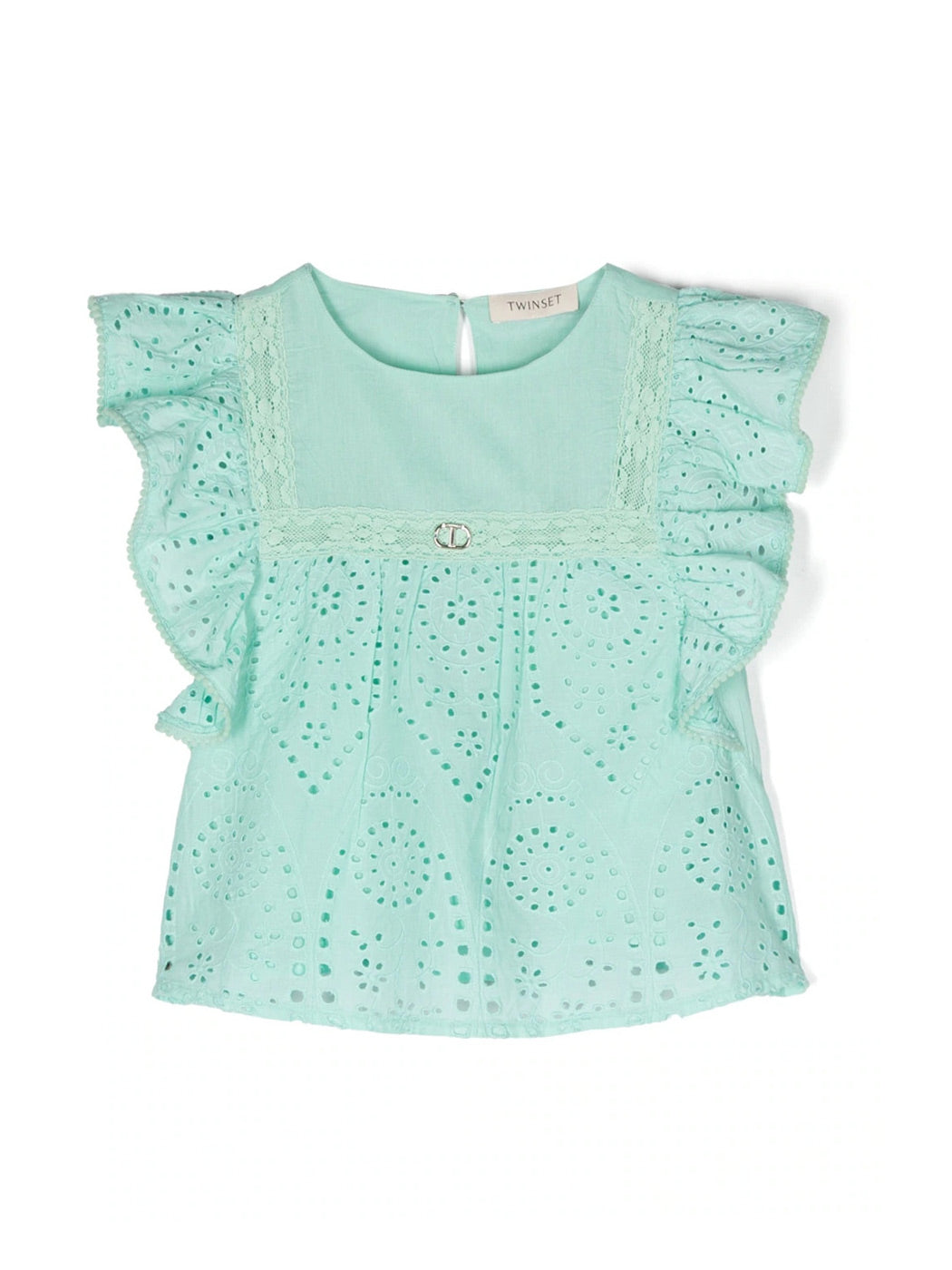 TWINSET Girl's Short-sleeve T-shirt with lace-231GJ2QAB